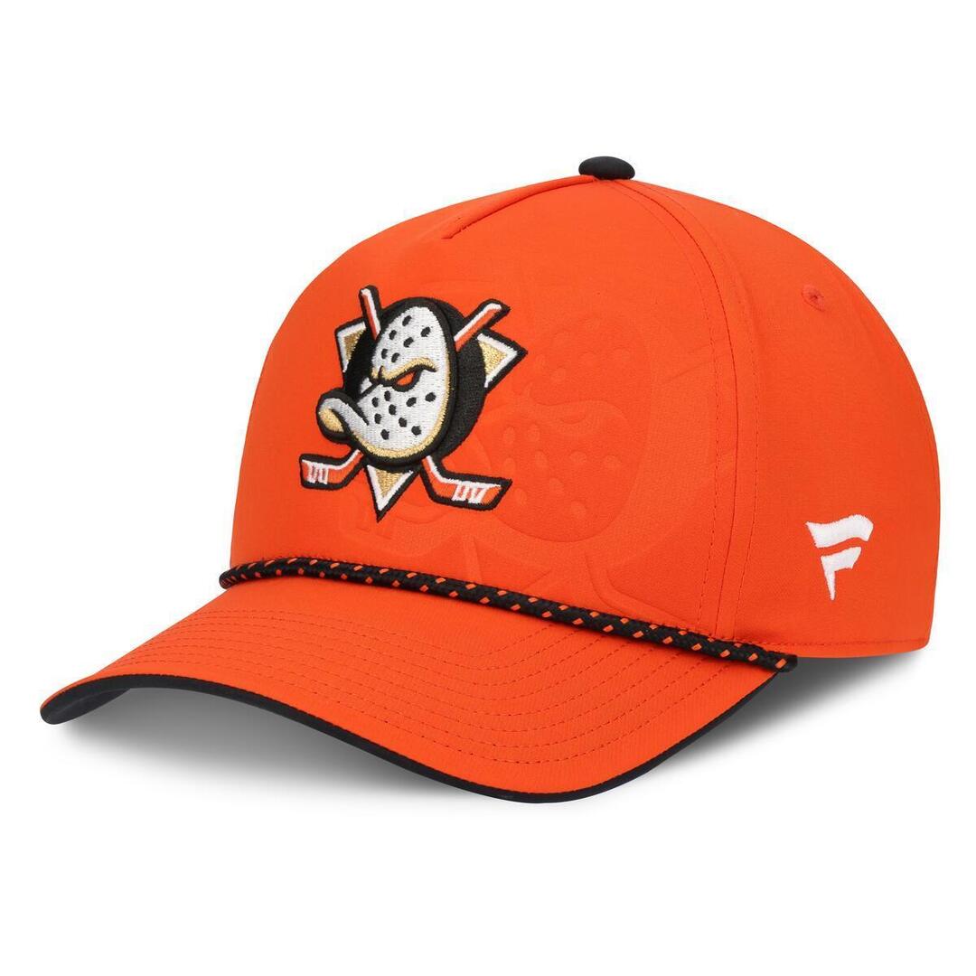 Fanatics Men's NHL Anaheim Ducks Adjustable Draft Hat 2026 Orange/Black