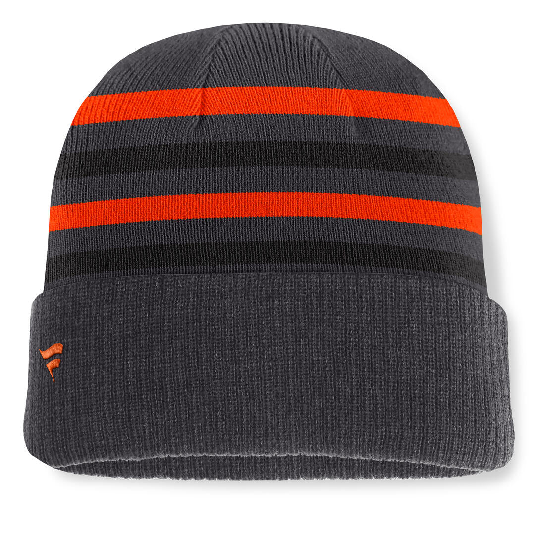 Fanatics Men's NHL Anaheim Ducks 2026 Nightlife Knurly Cuffed Pom Knit Toque