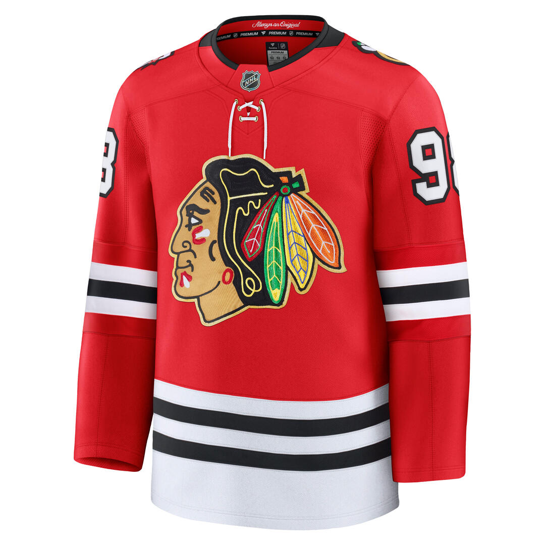 Fanatics Men's NHL Chicago Blackhawks Connor Bedard Premium 100 Years Jersey