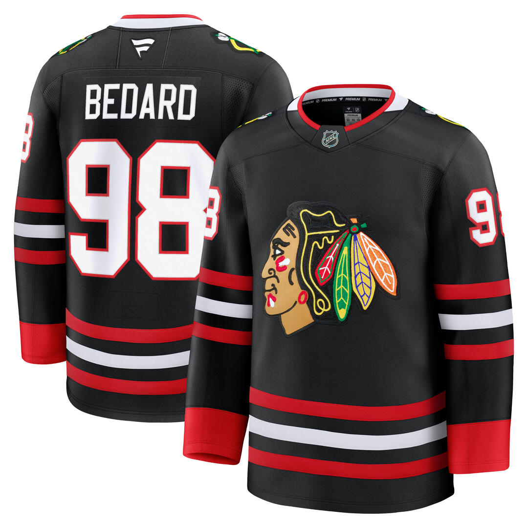 Fanatics Men's NHL Chicago Blackhawks Connor Bedard Premium Alternate Jersey
