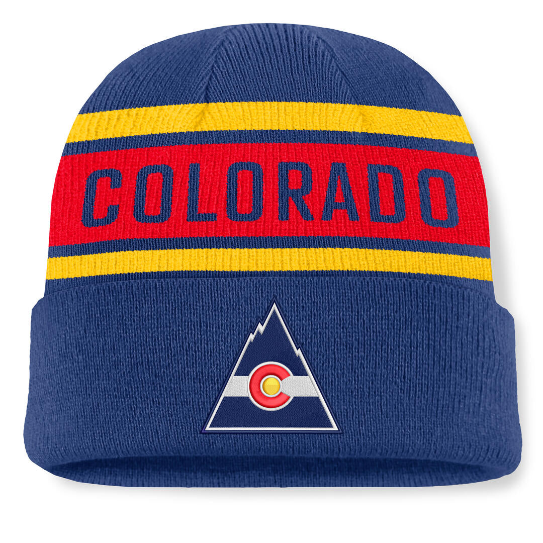 Fanatics Men's NHL Colorado Rockies 2026 Heritage Chico Cuffed Beanie