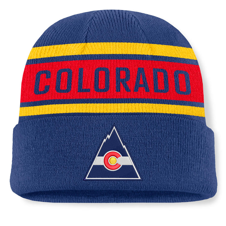 Fanatics Men's NHL Colorado Rockies 2026 Heritage Chico Cuffed Beanie