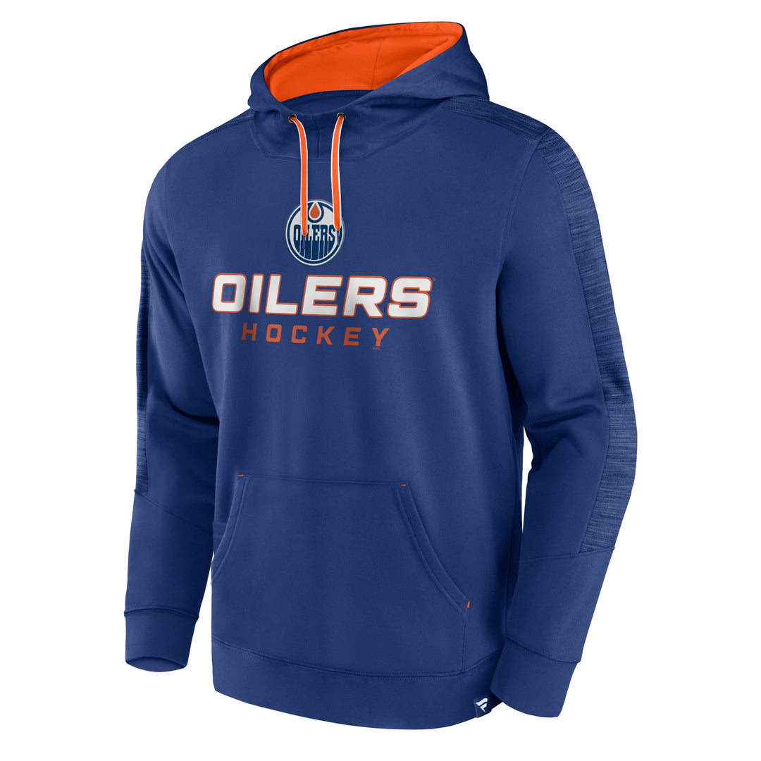 Fanatics Men's NHL Edmonton Oilers 2023 Poly Fleece Hoodie Blue
