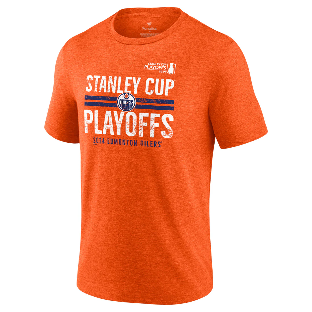 Fanatics Men's NHL Edmonton Oilers 2024 Playoff Participant T-Shirt
