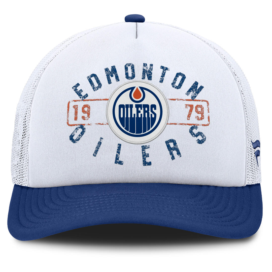 Fanatics Men's NHL Edmonton Oilers 2025 Division Pinch Panel A-Frame ALT Cap
