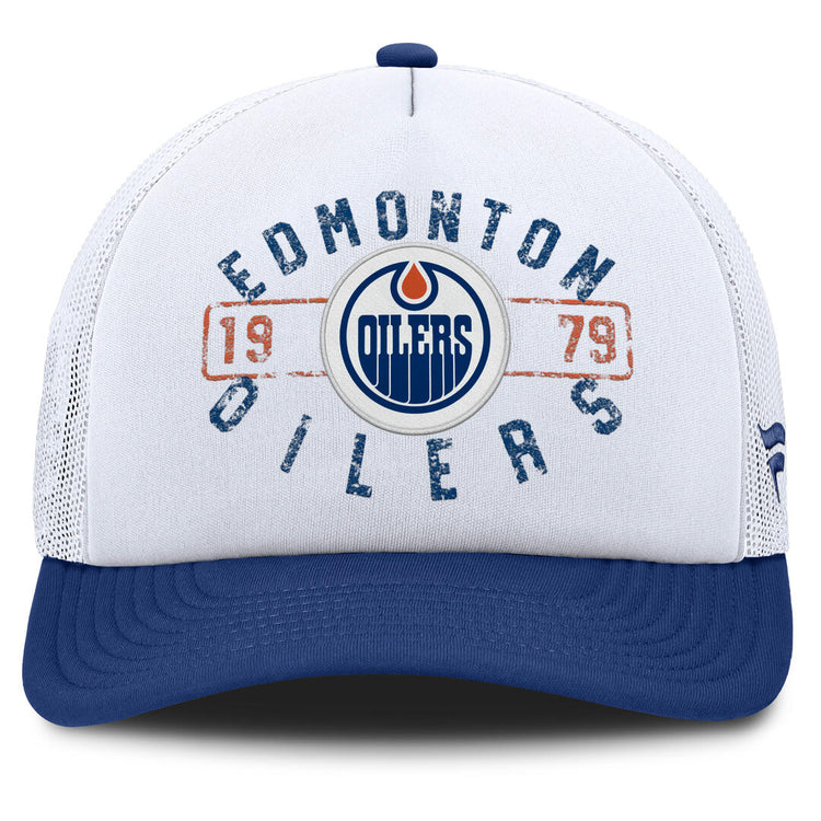 Fanatics Men's NHL Edmonton Oilers 2025 Division Pinch Panel A-Frame ALT Cap
