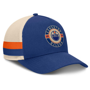 Fanatics Men's NHL Edmonton Oilers 2025 Prestige 5 Panel A-Frame ALT Cap
