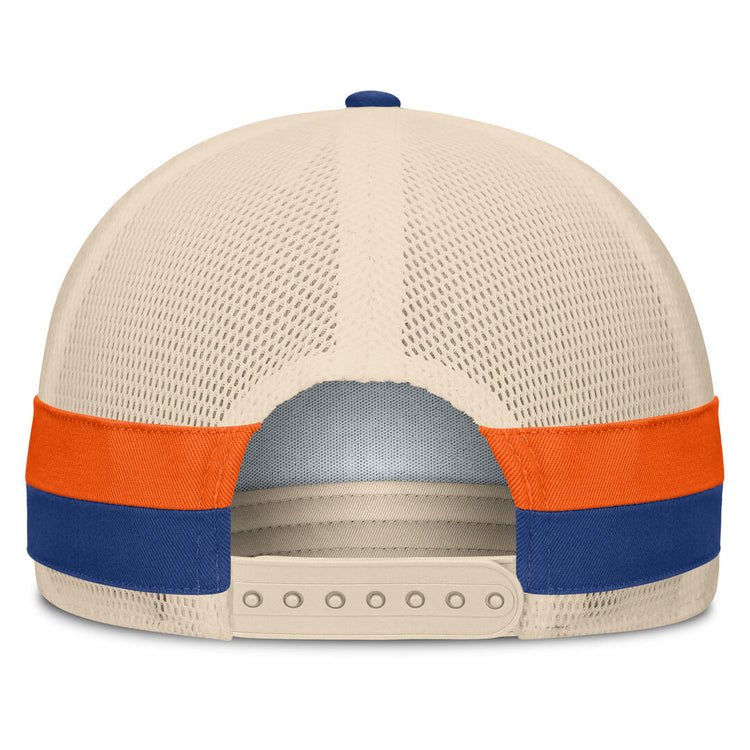 Fanatics Men's NHL Edmonton Oilers 2025 Prestige 5 Panel A-Frame ALT Cap
