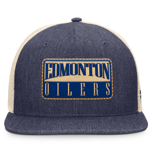 Fanatics Men's NHL Edmonton Oilers 2025 Stockman Flatbrim Snapback Hat