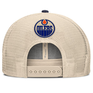 Fanatics Men's NHL Edmonton Oilers 2025 Stockman Flatbrim Snapback Hat