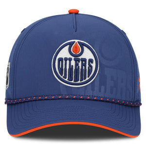 Fanatics Men's NHL Edmonton Oilers Adjustable Draft Hat 2026 Blue/Orange