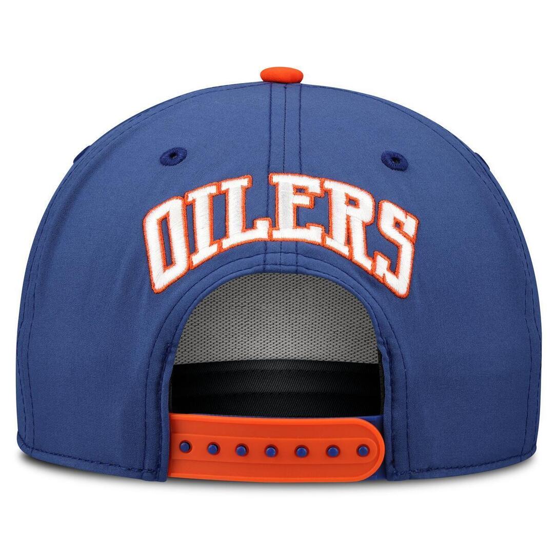 Fanatics Men's NHL Edmonton Oilers Adjustable Draft Hat 2026 Blue/Orange
