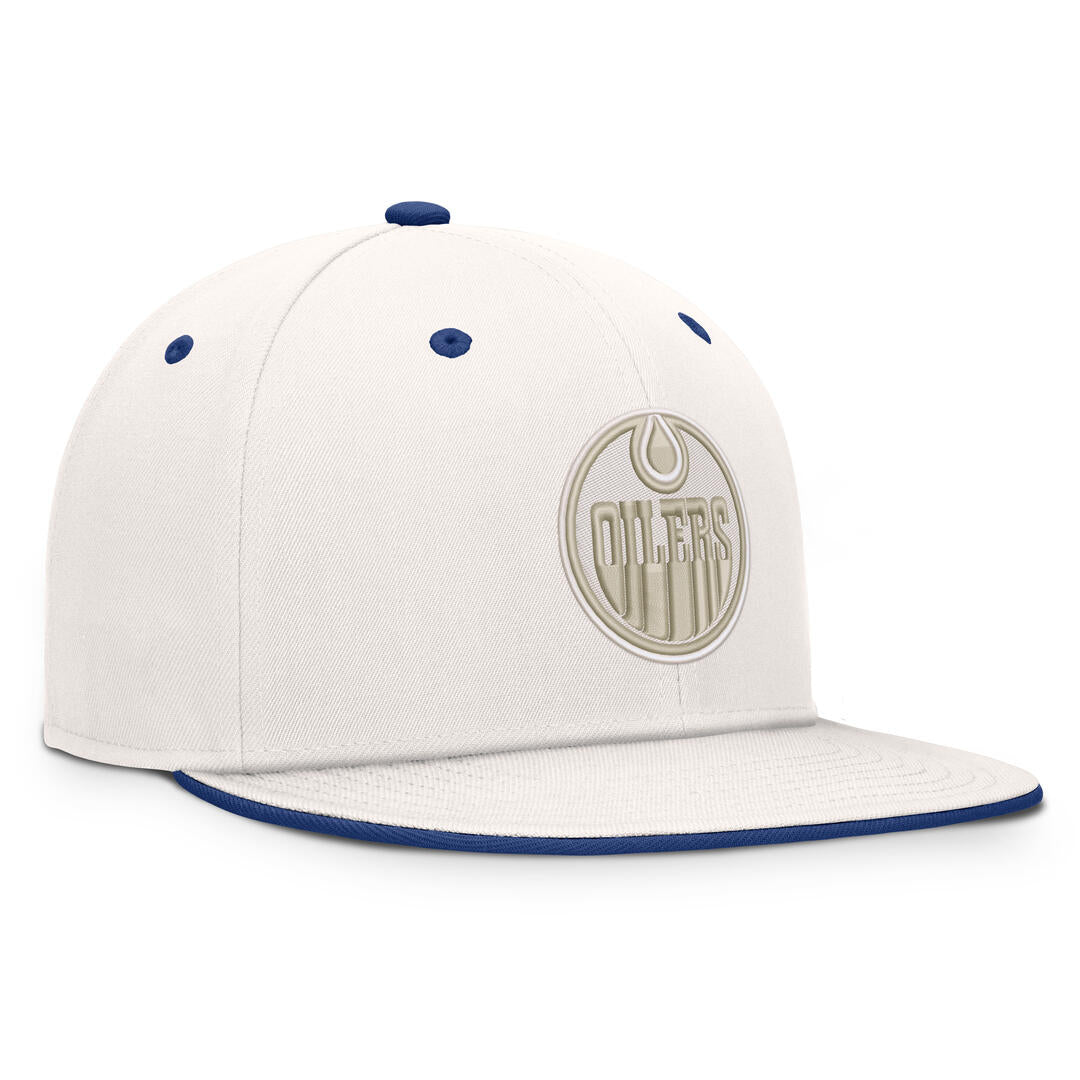 Fanatics Men's NHL Edmonton Oilers 2026 Ease Lodge Flatbrim Cap