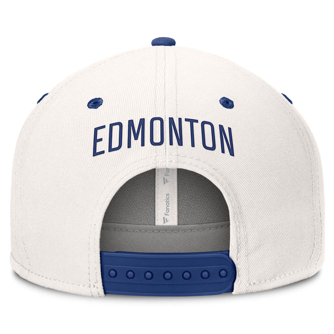 Fanatics Men's NHL Edmonton Oilers 2026 Ease Lodge Flatbrim Cap