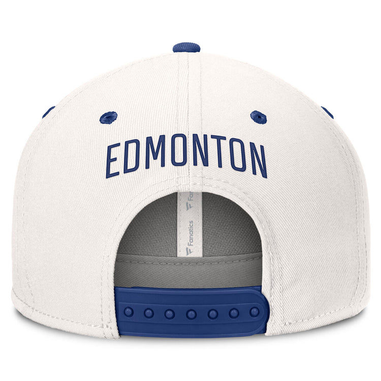 Fanatics Men's NHL Edmonton Oilers 2026 Ease Lodge Flatbrim Cap