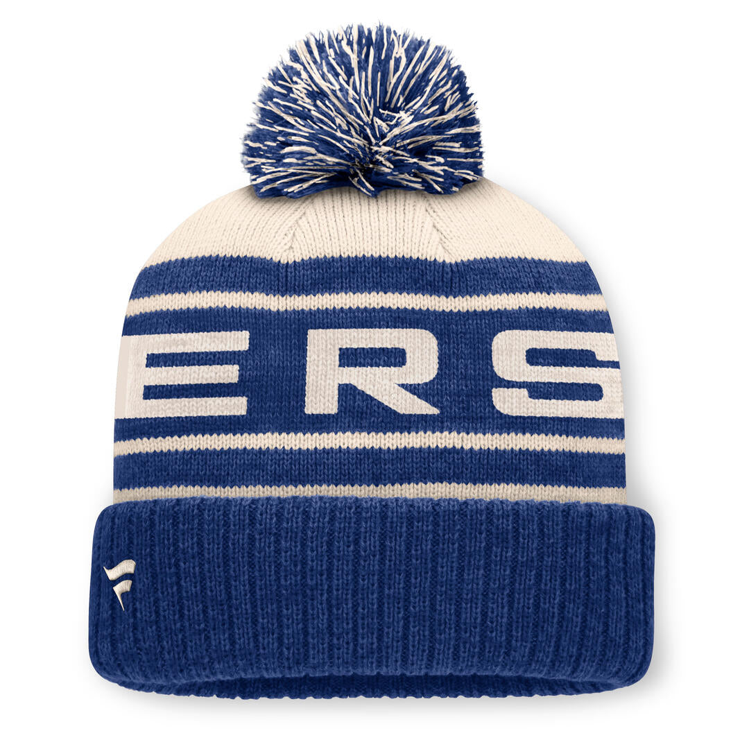 Fanatics Men's NHL Edmonton Oilers 2026 Ease Repose Cuffed Pom Knit Toque