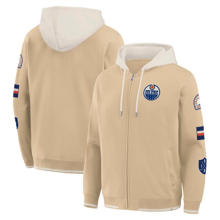 Fanatics Men's NHL Edmonton Oilers 2026 Heritage Fleece FZ Hoodie