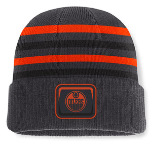 Fanatics Men's NHL Edmonton Oilers 2026 Nightlife Knurly Cuffed Knit Toque