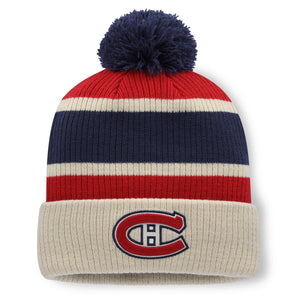 Fanatics Men's NHL Montreal Canadiens 2026 Heritage Classic Cuffed Pom Toque