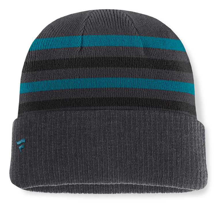 Fanatics Men's NHL San Jose Sharks 2026 Nightlife Knurly Cuffed Pom Knit