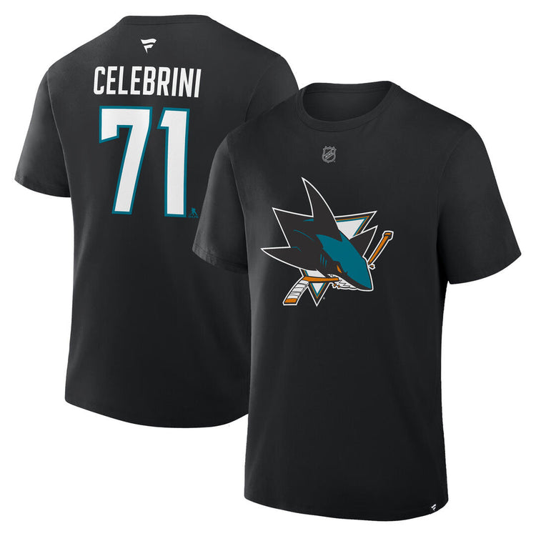 Fanatics Men's NHL San Jose Sharks Macklin Celebrini T-Shirt