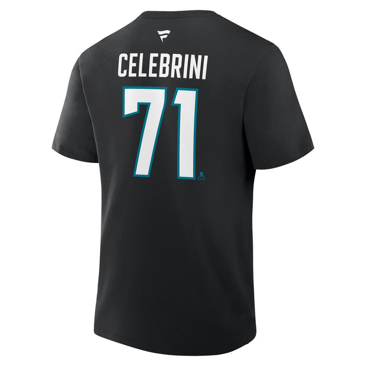 Fanatics Men's NHL San Jose Sharks Macklin Celebrini T-Shirt