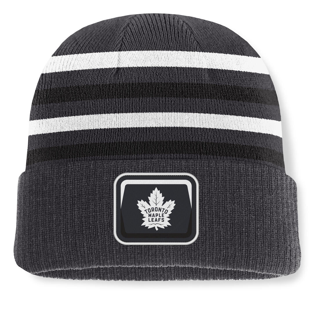 Fanatics Men's NHL Toronto Maple Leafs 2026 Nightlife Knurly Cuffed Pom Knit