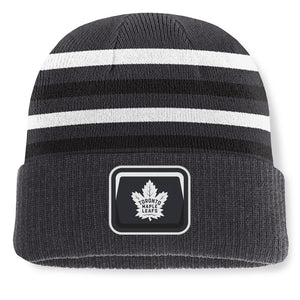 Fanatics Men's NHL Toronto Maple Leafs 2026 Nightlife Knurly Cuffed Pom Knit
