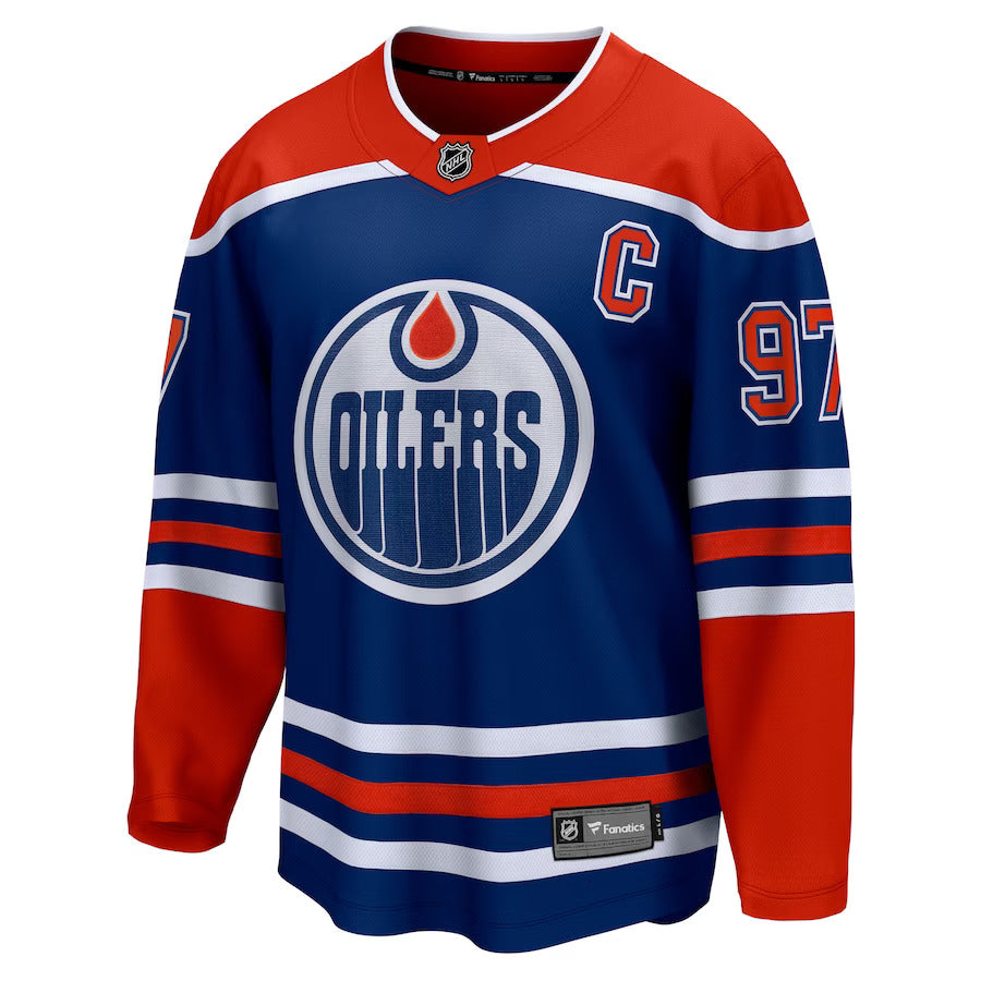 Fanatics Men's NHL Edmonton Oilers Connor McDavid Breakaway Home Jersey