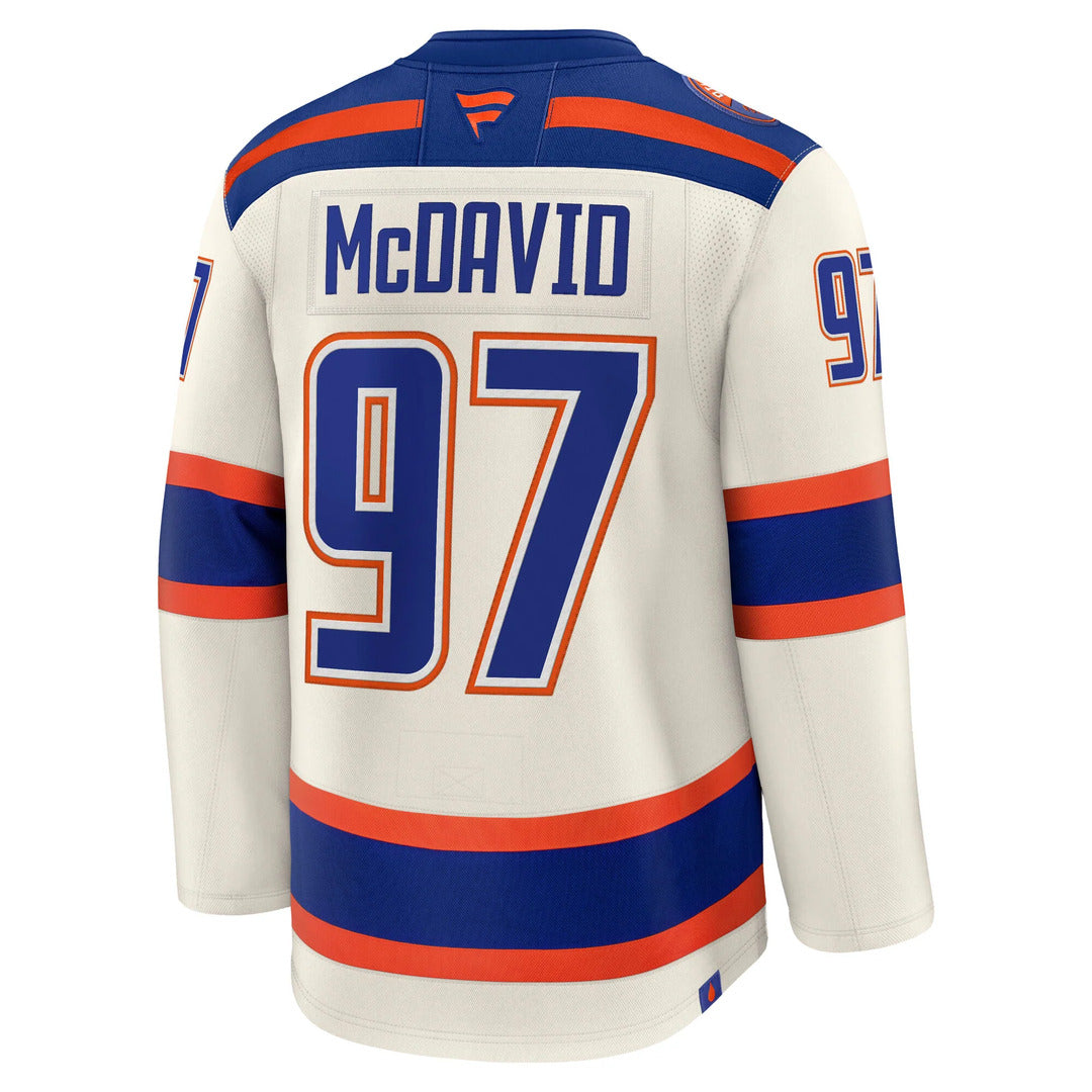 Fanatics NHL Edmonton Oilers Connor McDavid Premium Alternate Jersey
