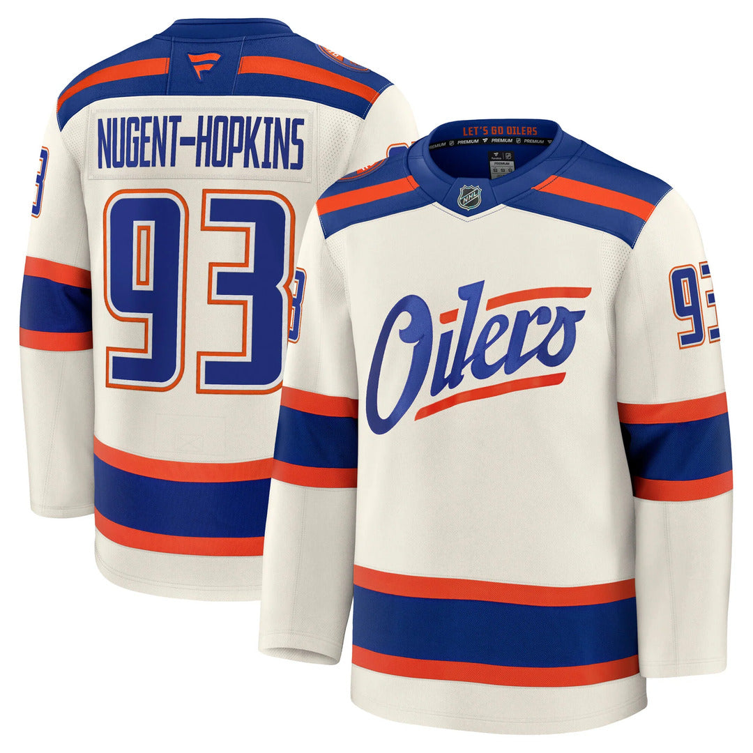 Fanatics NHL Edmonton Oilers Ryan Nugent-Hopkins Premium Alternate Jersey
