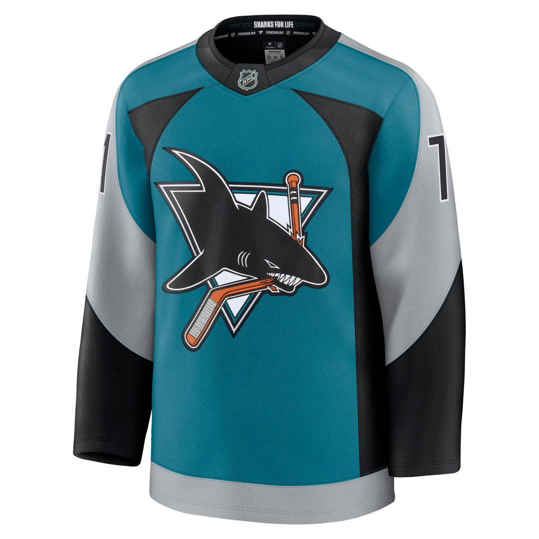 Fanatics NHL San Jose Sharks Macklin Celebrini Premium Alternate Jersey