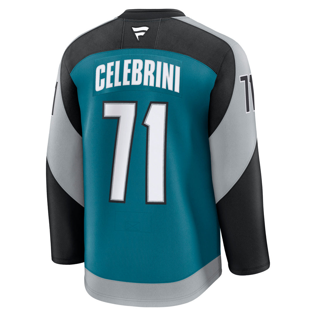 Fanatics NHL San Jose Sharks Macklin Celebrini Premium Alternate Jersey