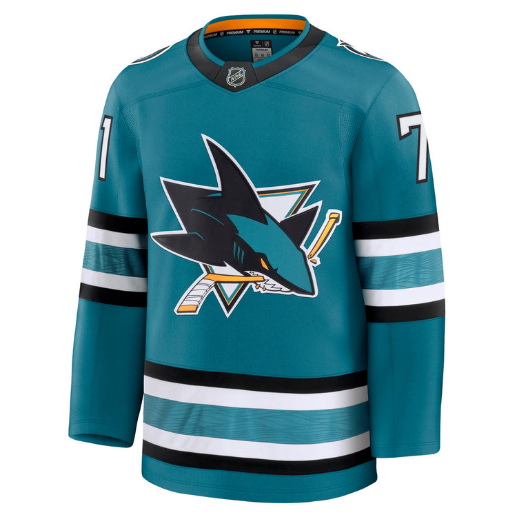 Fanatics Men's NHL San Jose Sharks Macklin Celebrini Premium Home Jersey