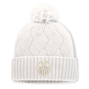 Fanatics Women's NHL Edmonton Oilers 2026 Level Up Shift Cuffed Pom Knit Toque