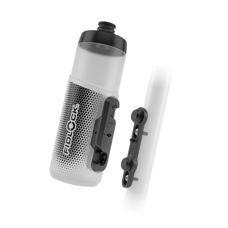 Fidlock TWIST Bottle 600 w/Bike Base Water Bottle Transparent White