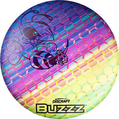 Discraft Full Foil Super Color Buzzz Honeycomb Mid-Range Golf Disc