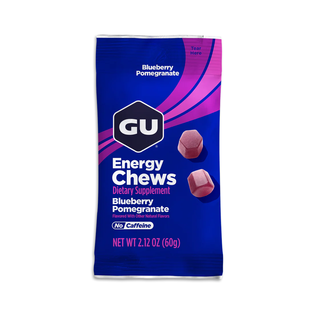 GU Energy Chews 60g  Blueberry Pomegranate

