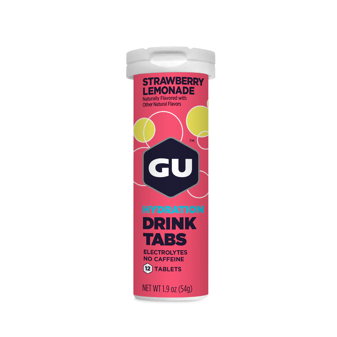 GU Hydration Drink Tabs 12 Servings Strawberry Lemonade
