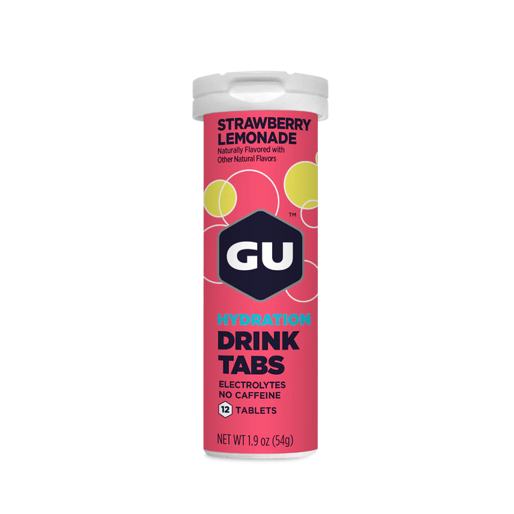 GU Hydration Drink Tabs 12 Servings Strawberry Lemonade
