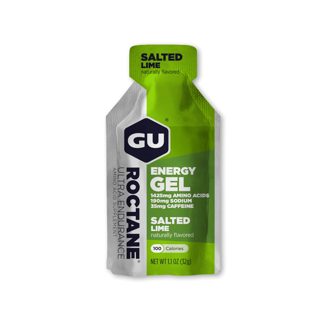 GU Roctane Ultra Energy Gel Single Serving Salted Lime
