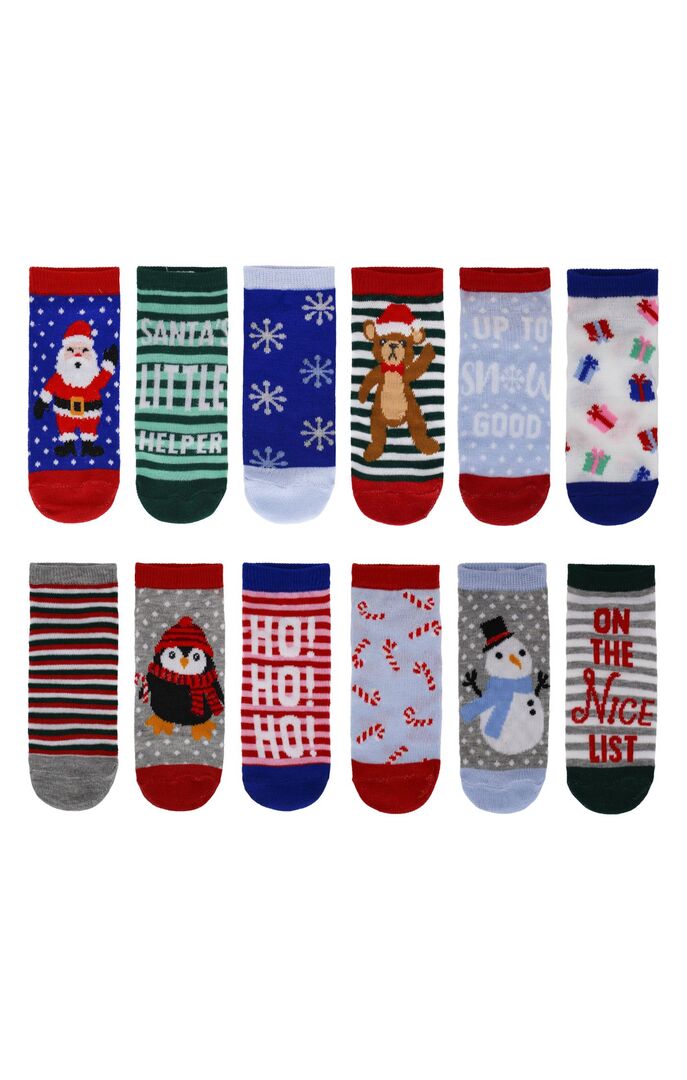 Gertex Women's Christmas Advent Calendar Socks 12 Pack
