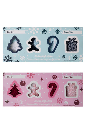 Gertex Women's Christmas Softie Socks 4 Pack