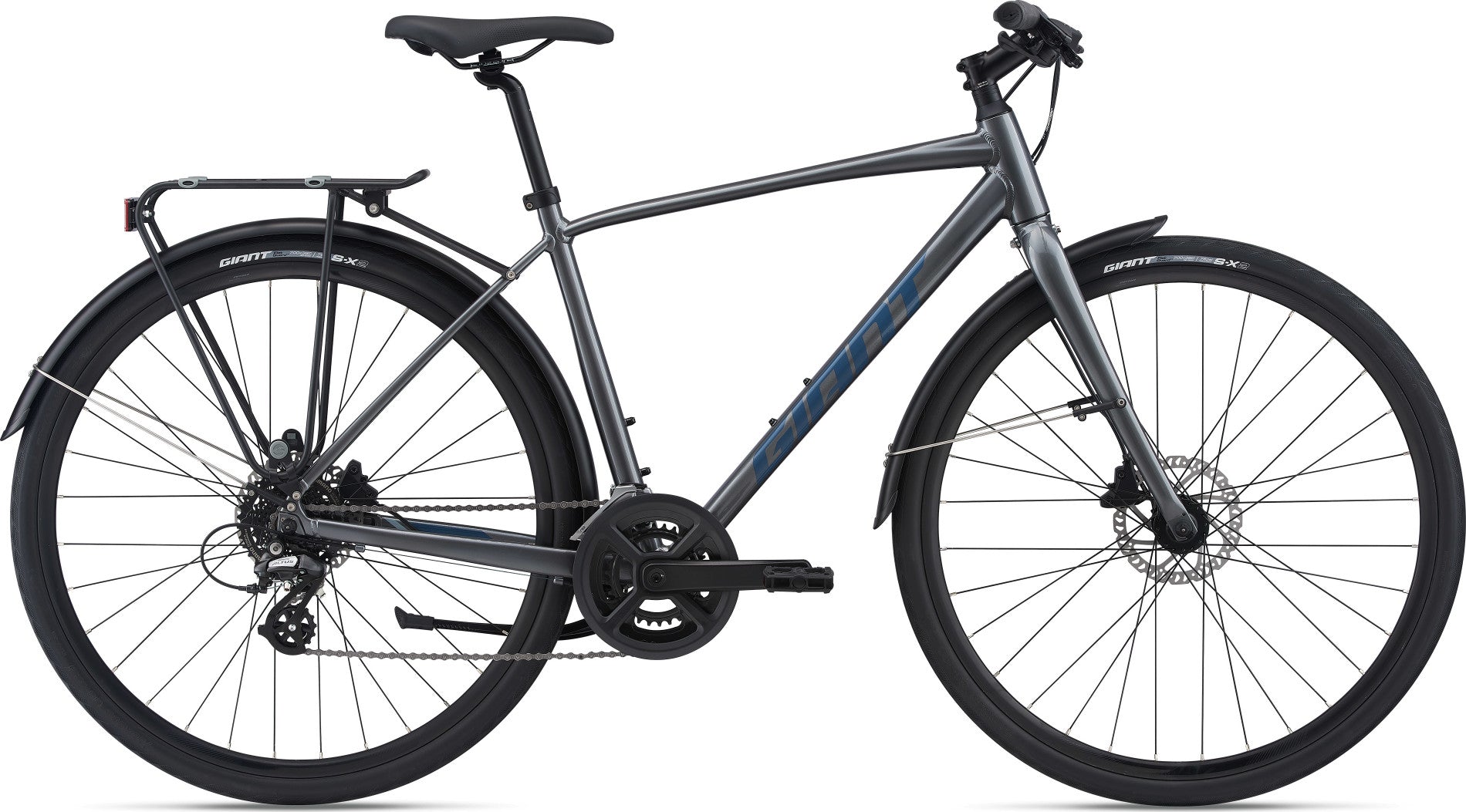 Giant Escape 2 City Disc Hybrid Bike 2024 Metal