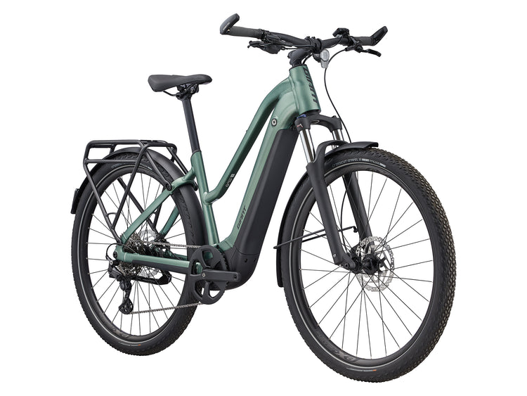 Giant Explore E+ 1 STA (Step-Thru) City/Hybrid Adventure Electric Bike 2024 Misty Forest