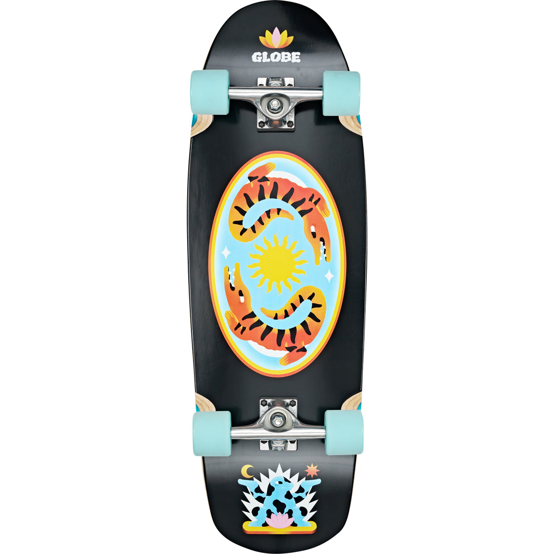 Globe Big Bad Bruiser Lotus Complete Cruiser 32.5" Black Multi