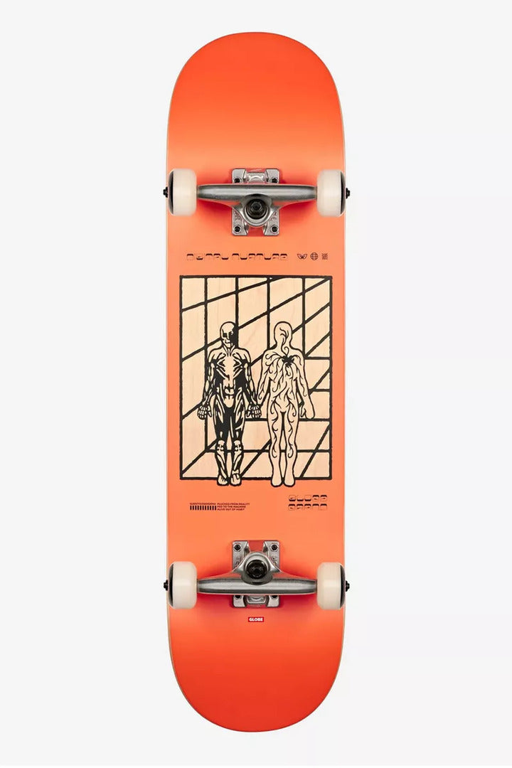 Globe G1 Machine Made Man Complete Skateboard 8.0" Orange