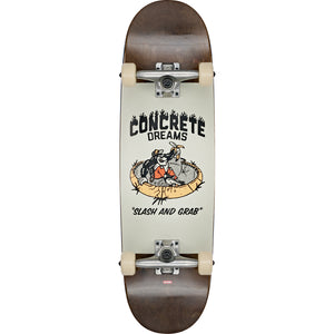 Globe Kids Softie Mid Complete Skateboard 8.25" Brown/Grey dark maple concrete dreams