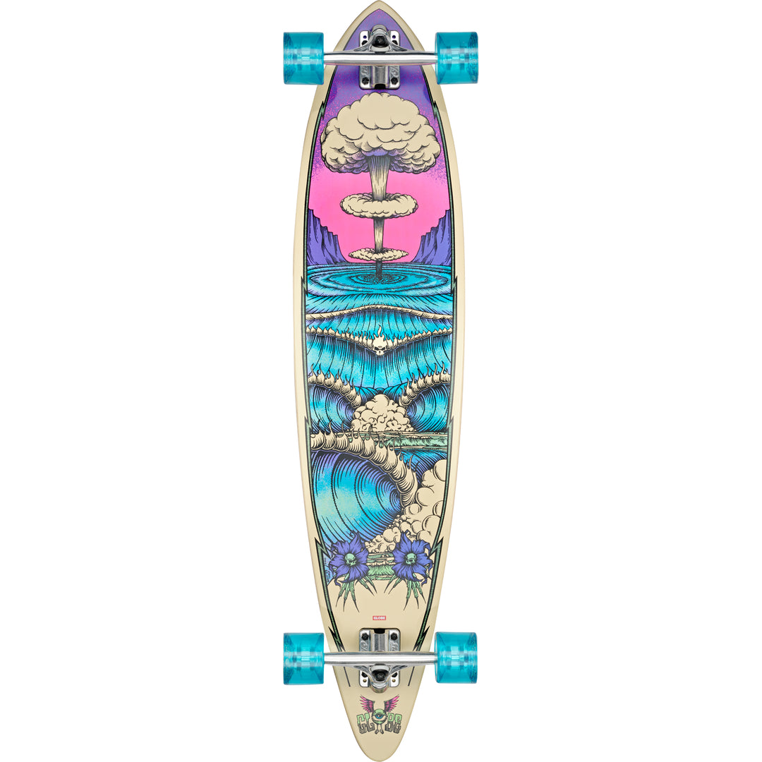 Globe Noosa 43 Wave Machine Complete Longboard 43" Brown/Teal