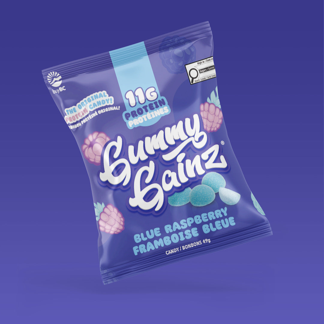 Gummy Gainz Protein Candy Blue Raspberry
